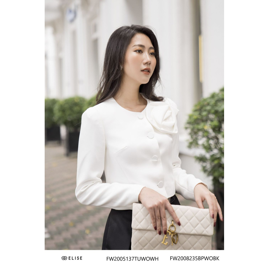 Quần đen thiết kế đai cạp Elise | BigBuy360 - bigbuy360.vn