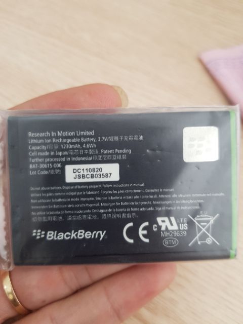 [LKBBZIN] Pin Blackberry 9900/9930/9860 (JM1) Chính Hãng New