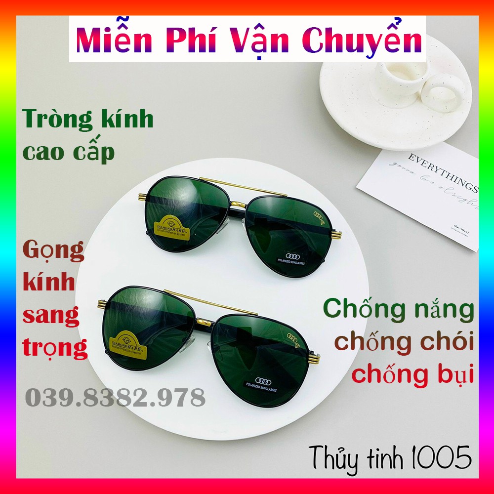 Kính nam cao cấp 💖FREESHIP💖 thời trang chống nắng bụi bẩn gọng kim loại kiểu phi công tròng kính râm chống trầy | BigBuy360 - bigbuy360.vn