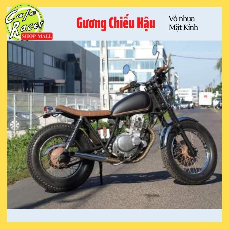 Kính chiếu hậu xe máy kiểu tròn chân 10 ly gắn hầu hết mọi loại xe giá lẻ 1 chiếc