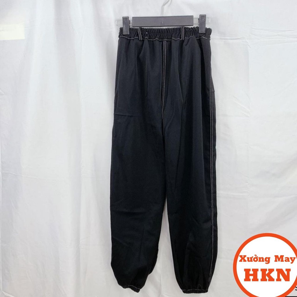 Quần Nữ 2 Túi Trước Giả Jean Có Bo Chân Vải Đẹp Mã 013 Xưởng May HKN