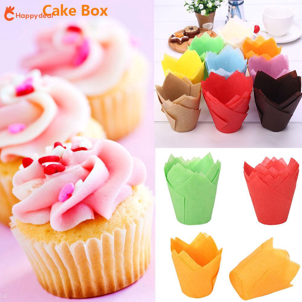 50 cái giấy lót nhiều màu cho bánh cup cake