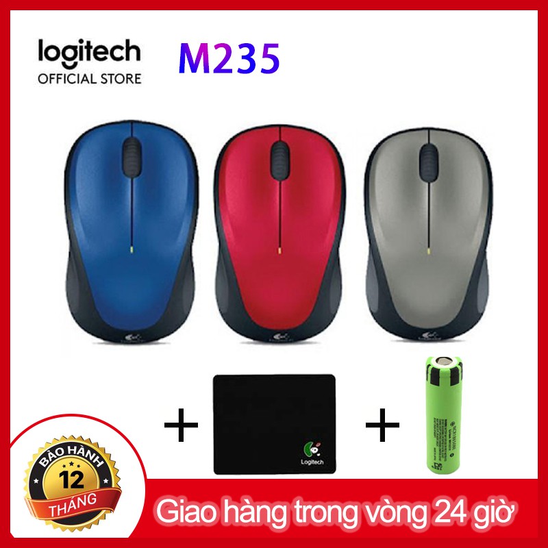 Logitech M235 Chuột không dây(Tặng một món quà)