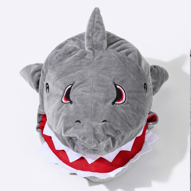 Oneri Mũ Trùm Đầu Hình Cá Mập Màu Xám Mới Lạ Chống Gió Dành Cho Chụp Hình Đường Phố