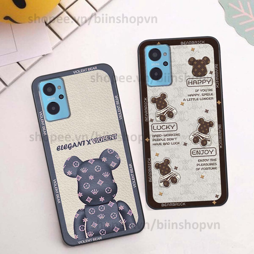 Ốp Realme 9i hình gấu bear brick đẹp độc lạ, thời trang, cá tính