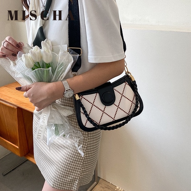 Mischa Túi Đeo Chéo Da PU Phong Cách Phương Tây Thời Trang Cho Nữ
