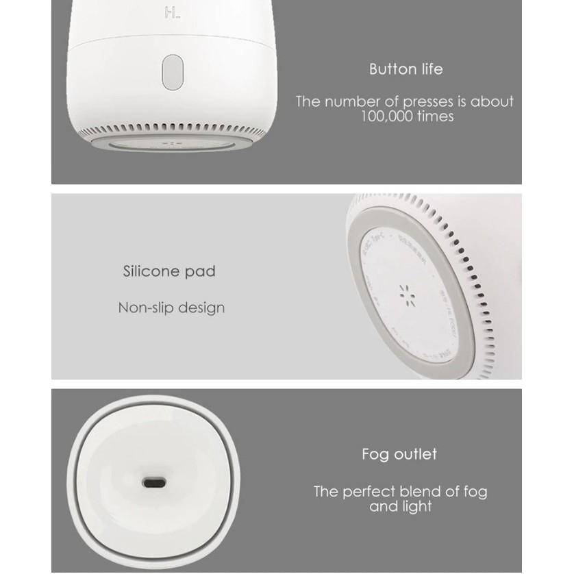 Xiaomi HLmini mute aroma diffuser portable humidifier spray night light usb car diffuser night light bedroom sleep aid essential oil office living room