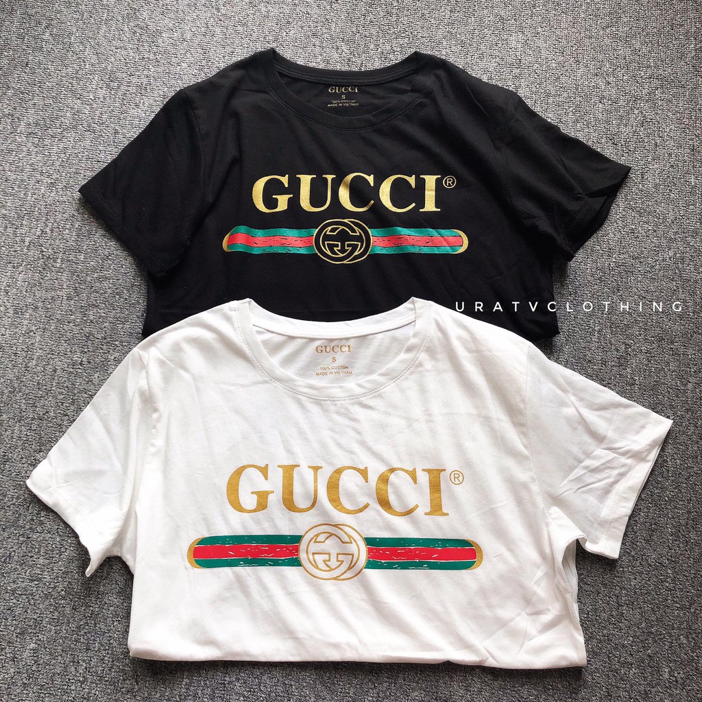 [FREESHIP] ÁO THUN nữ tay ngắn vintage in GUCCl