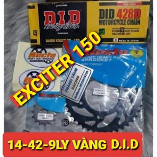 NHÔNG SÊN DĨA EXCITER 150/FZ 150/SÊN VÀNG DID 9LY NHẬT CHÍNH HÃNG