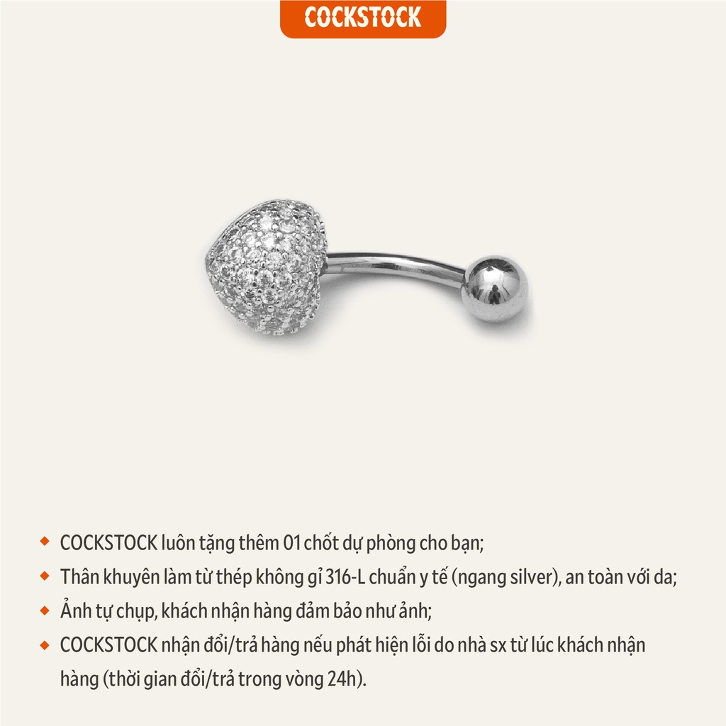 Khuyên rốn Heart CockStock