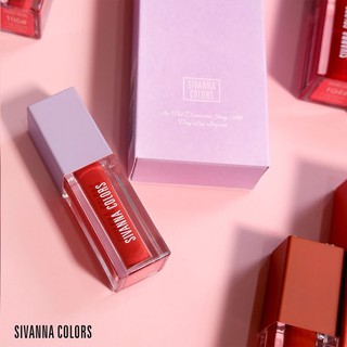 Son kem lì sivanna colors shining lip make up 102 đỏ cam - hf4015