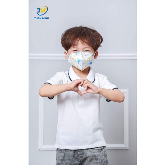 [N95 kid] Hộp khẩu trang N95 cao cấp màu sắc cho bé 10 cái