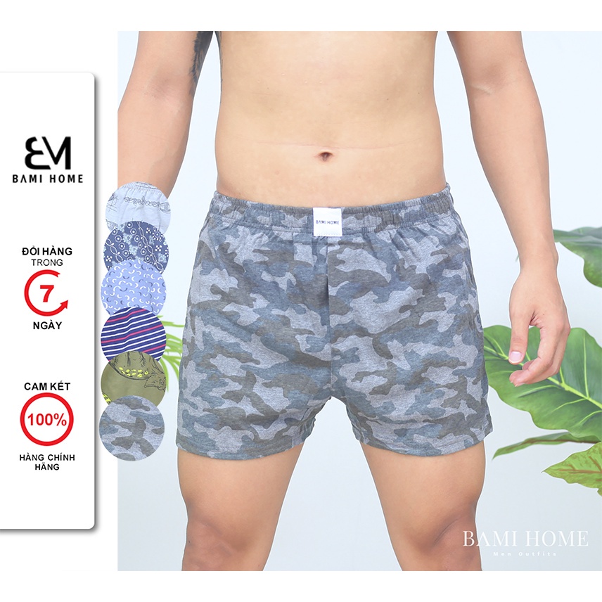 Quần short đùi ngủ nam nữ BAMI HOME, chất thun cotton thoáng mát, mềm mại QNTCT- 008 - HÀNG MỚI VỀ