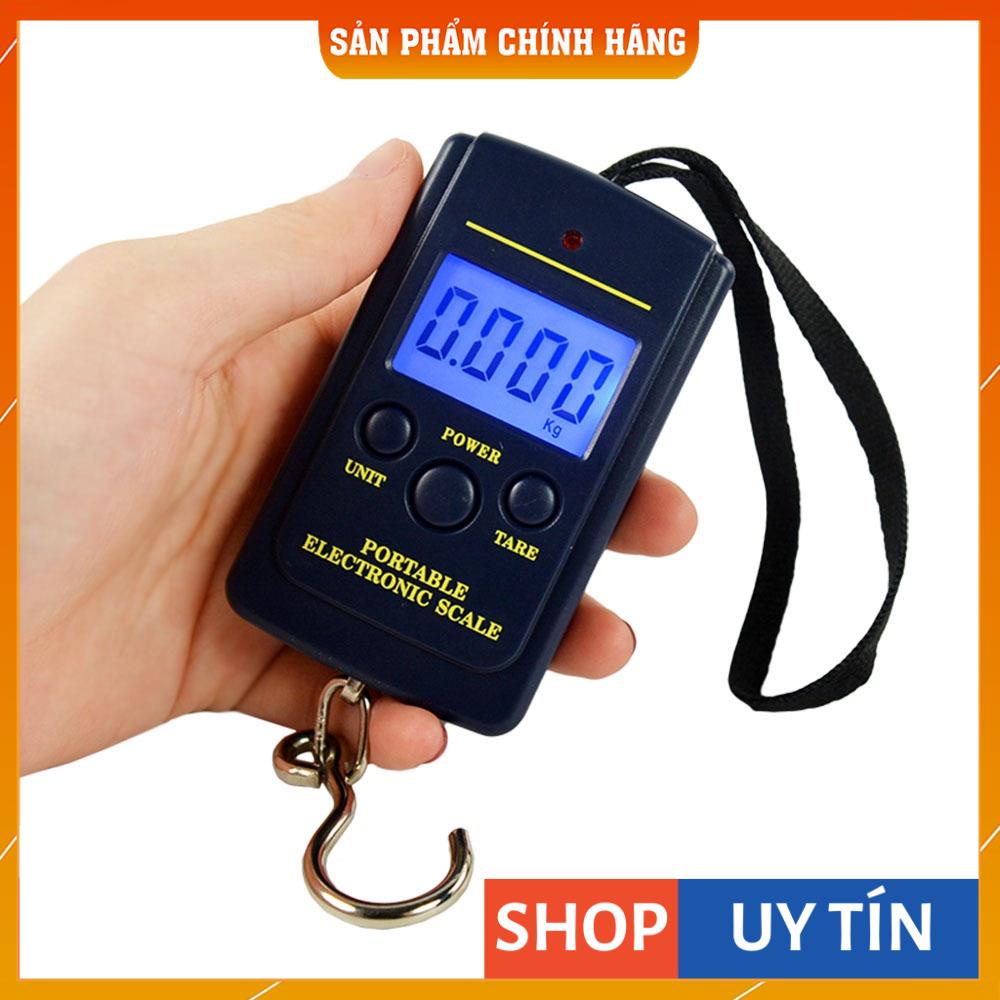 Cân điện tử cầm tay mini chính hãng nhỏ gọn cân câu cá bỏ túi tiện lợi 40kg