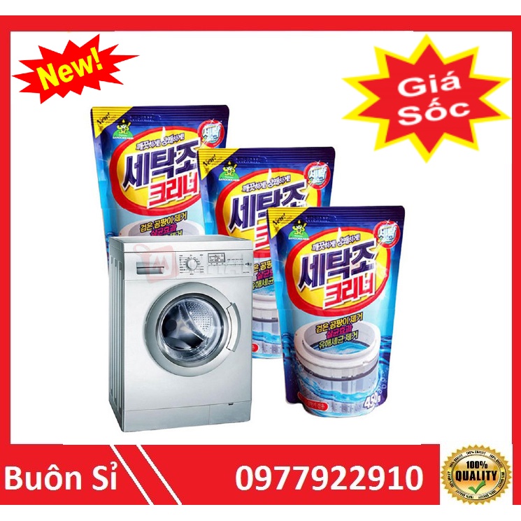 Bột Tẩy Lồng Máy Giặt Vệ Sinh Máy Giặt Hàn Quốc Gói 450g Tẩy Rửa Cực Mạnh