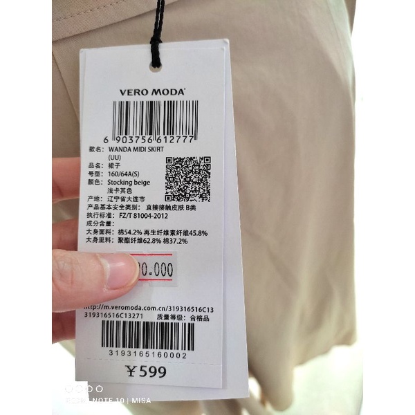 SALE OFF chân váy vạt lệch Vero Moda CHÍNH HÃNG