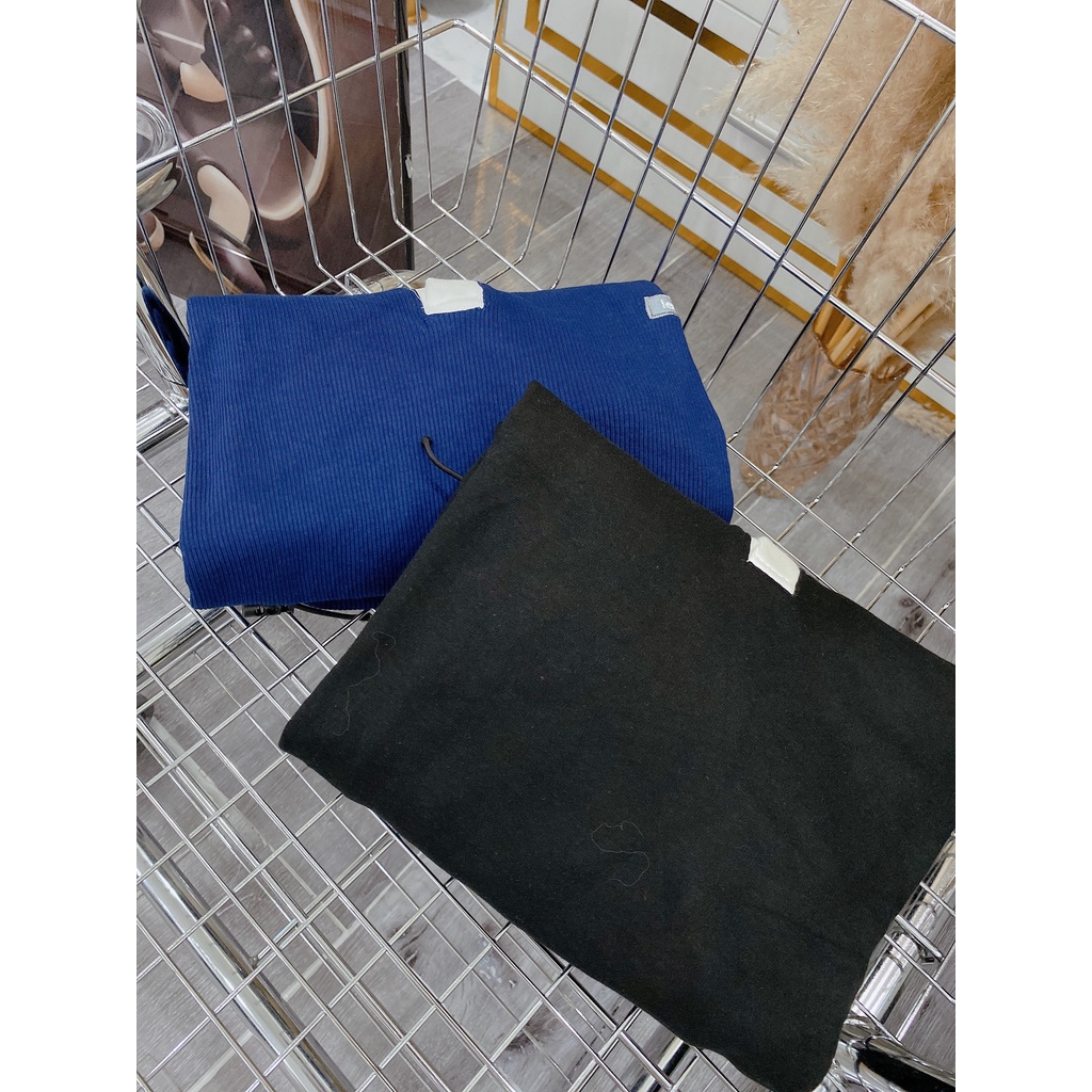 Áo Thun Polo Cổ Bẻ Dài Tay Dáng Rộng Thêu Ngực Dây Rút Nam Nữ Unisex Phối Cổ Sweater