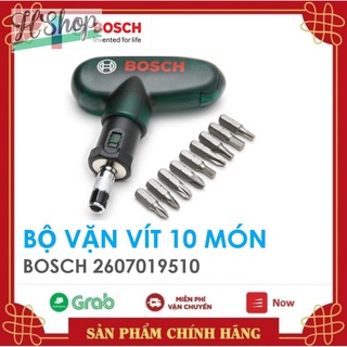 Bộ mũi vặn vít cầm tay 10 chi tiết Bosch 2607019510 - Hàng Chính hãng