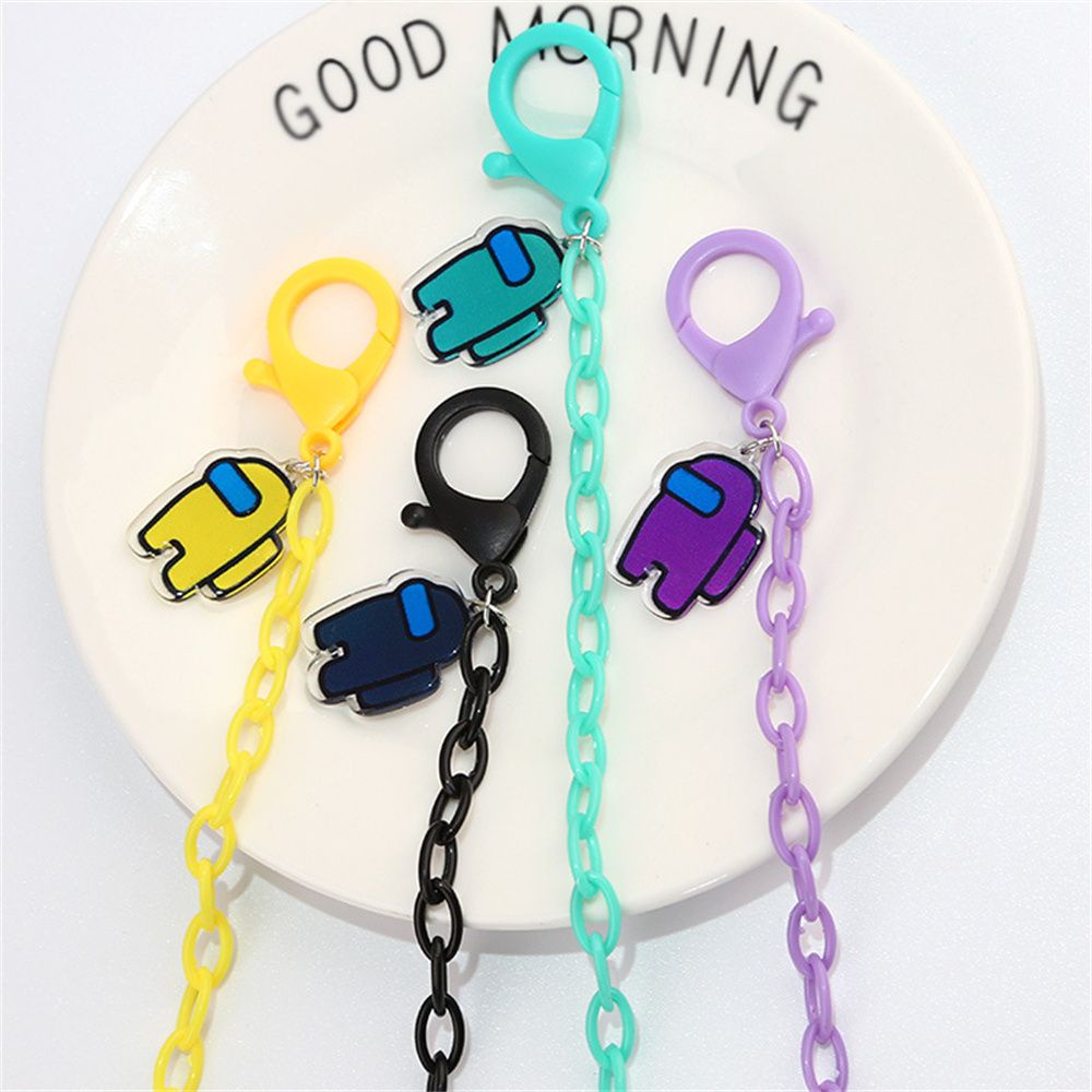 Dây đeo khẩu trang bằng acrylic nhẹ chống trượt chống mất nhiều màu sắc họa tiết hoạt hình