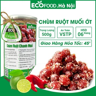 Chùm Ruột Muối Ớt 500G Ecofood - Đồ Ăn Vặt Việt Nam, An Toàn Vệ Sinh Thực Phẩm