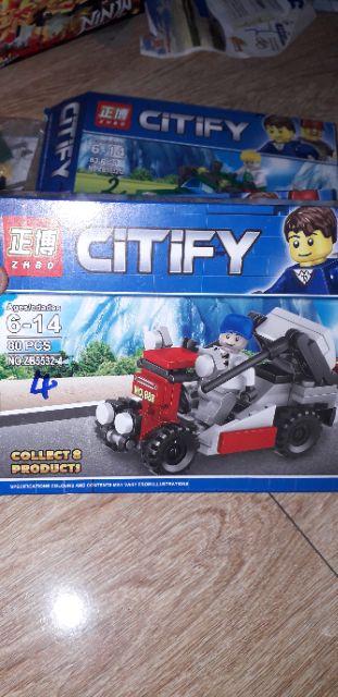 Lắp ráp 1 hộp LegoCiTiFy 5532 xe tàu có nhiều chi tiết