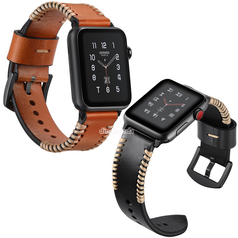 Quality Luxury Durable Leather Band Strap For Apple Watch Series 1 2 3 4 38mm 42mm 40mm 44mm