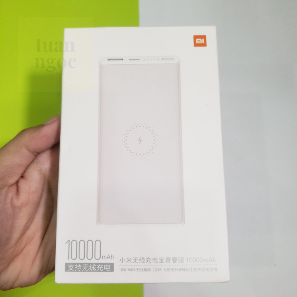 [Freeship] Sạc Dự Phòng Không Dây Xiaomi 10.000mah, Sạc Dự Phòng Mini