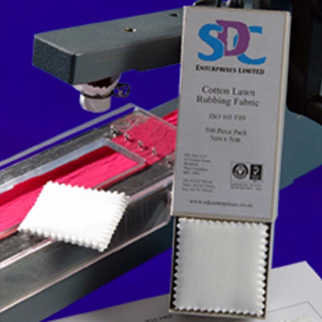 Vải chà xát cotton SDC ISO 105 F09 Cotton Lawn Rubbing Fabric - 1 hộp