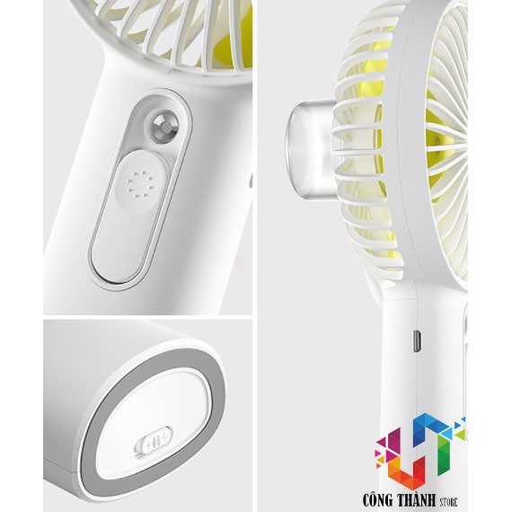 [Hàng Chính Hãng] Quạt mini cầm tay phun sương tạo ẩm 2 in 1 Jisulife F9 | BigBuy360 - bigbuy360.vn