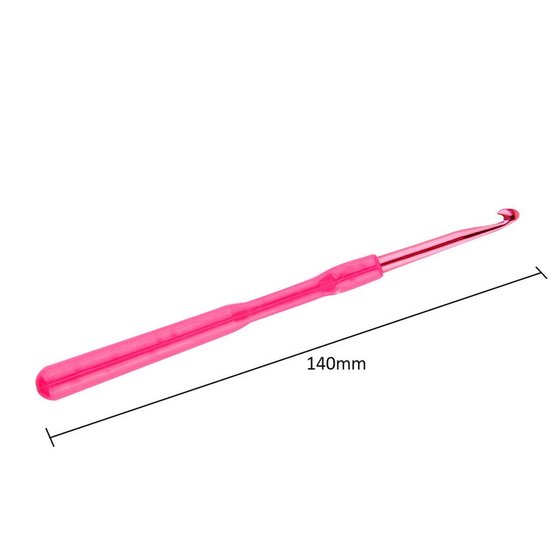 Finelife】Bộ 6 móc móc nhiều màu có tay cầm nhựa tiện lợi 2.5-5mm钩针六件套2.5-5mm