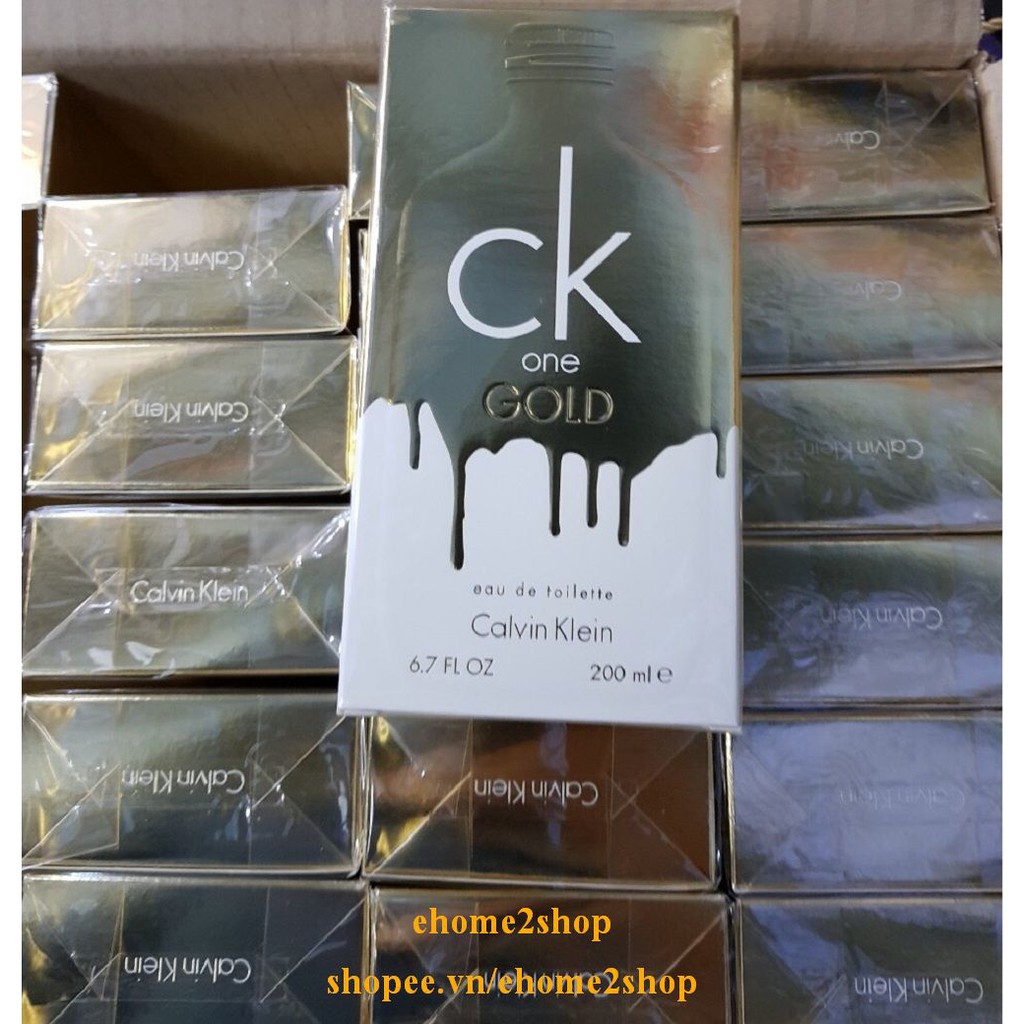 Nước Hoa Unisex (Nam, Nữ) 200ml Calvin Klein Ck One Gold shopee.vn/ehome2shop.