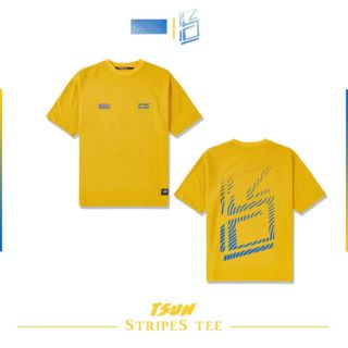 Pass Tsun Stripes Tee vàng size M