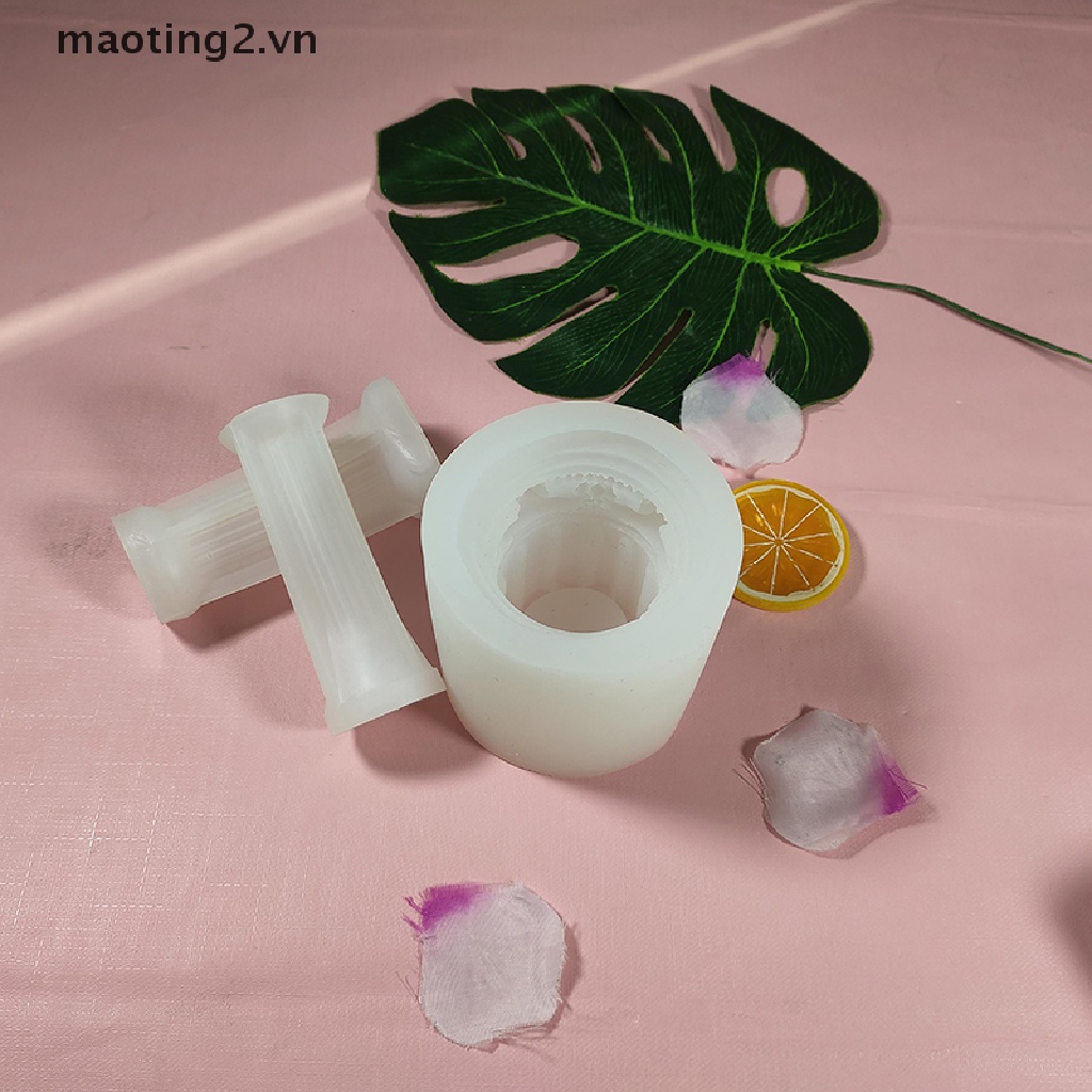 Khuôn silicon làm đèn cầy thủ công hình cột la mã