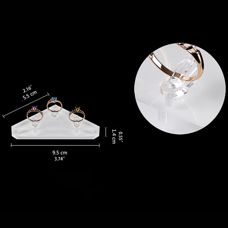 Giá Trưng Bày Nhẫn Chất Liệu Acrylic Trong Suốt