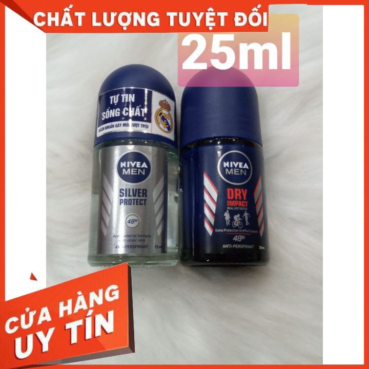 Lăn Khử Mùi Nivea Nam 25ML -50Ml cung cấp hàng 100% chính hãng FREESHIP  giảm tiết mồ hôi ,mùi hương nam tính giữ lâu