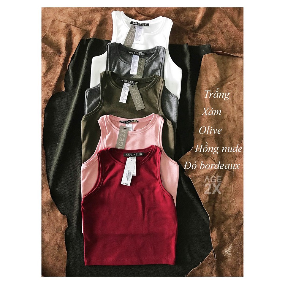 Áo Croptop Thể Thao 3 Lỗ Age2x