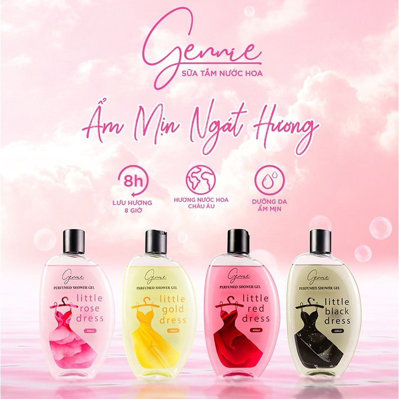 Sữa Tắm Dưỡng Ẩm, Hương Nước Hoa Gennie Perfumed Shower Gel 450ml