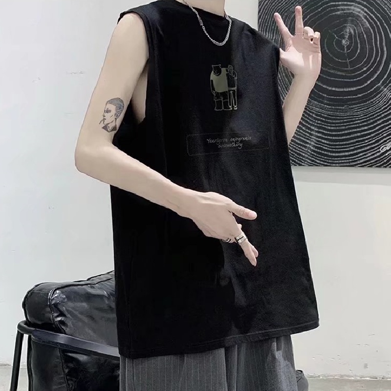 Áo Thun Nam Ba Lỗ Dáng Rộng In Hình anime Thời Trang Size M-5XL