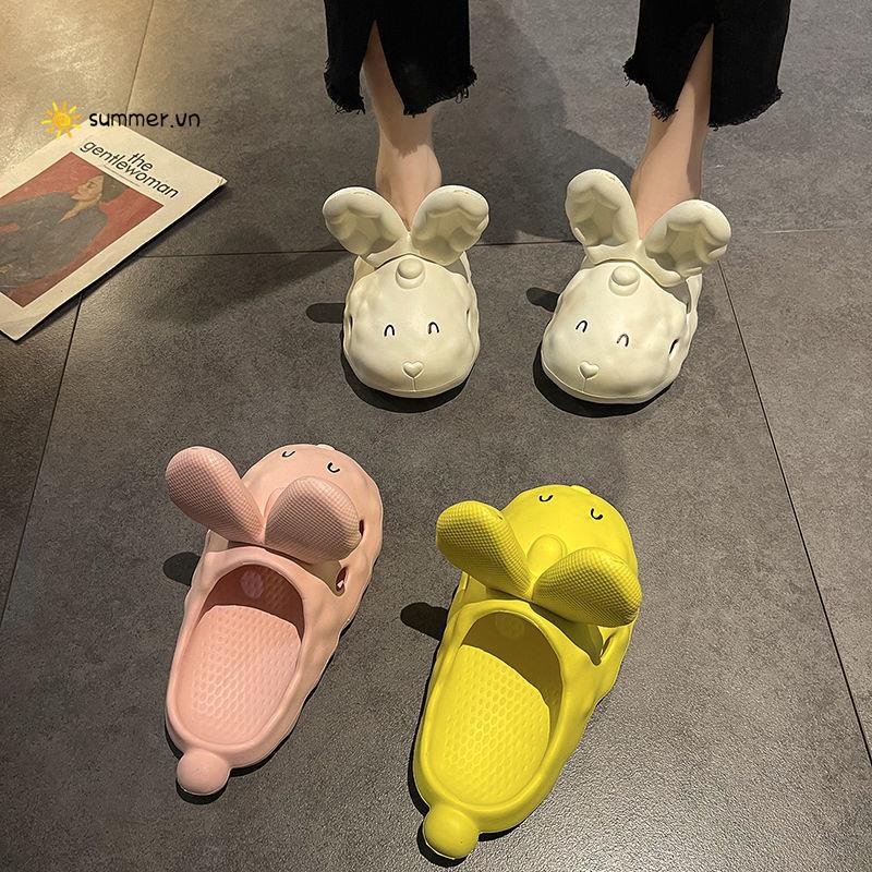 Dép Sandal Đế Dày 2022 Họa Tiết Hoạt Hình Dễ Thương Thời Trang Đi Biển Mùa Hè Cho Nữ