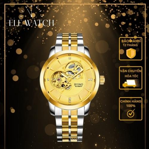 Đồng Hồ Nam Thời Trang BYINO Cơ Dây Kim Loại ELE Watch Mặt 42mm - Bảo Hành 12 Tháng - A09