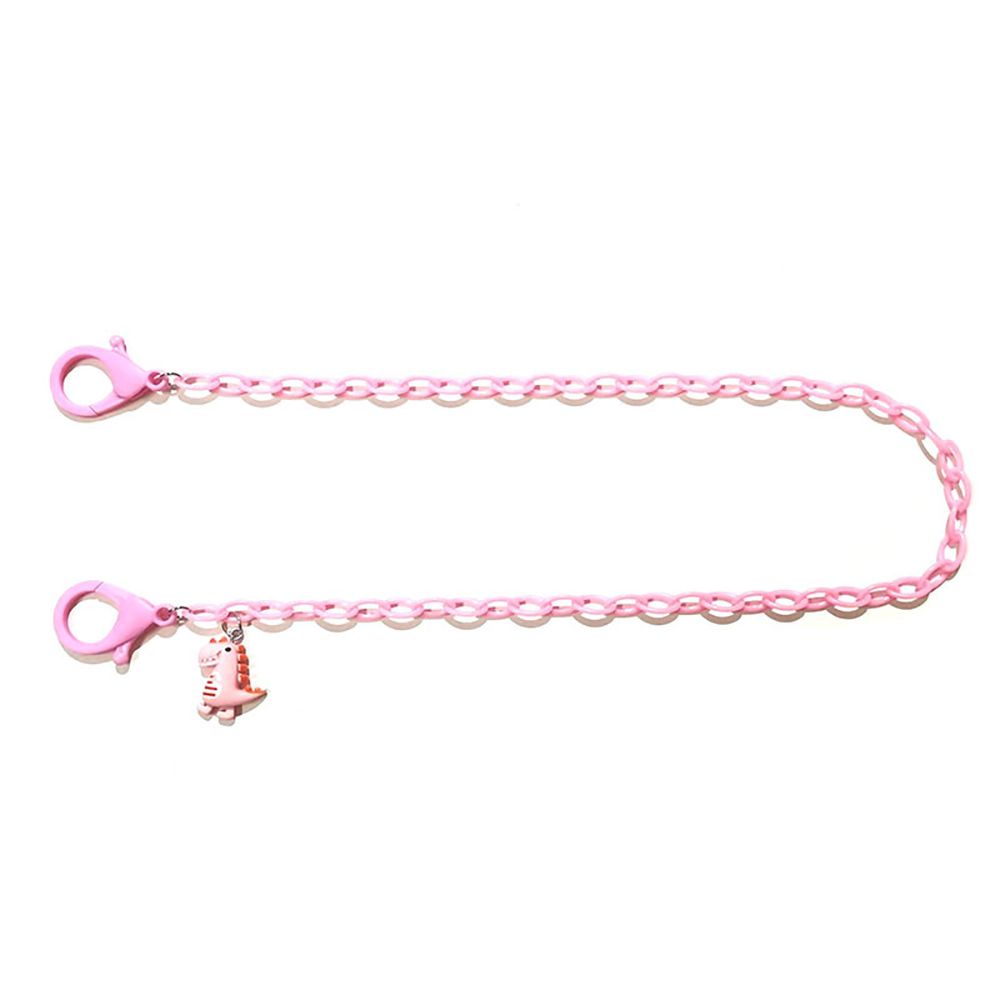 Dây Đeo Giữ Đồ Chống Thất Lạc Bằng Acrylic Hình Khủng Long Hoạt Hình Nhiều Màu Sắc