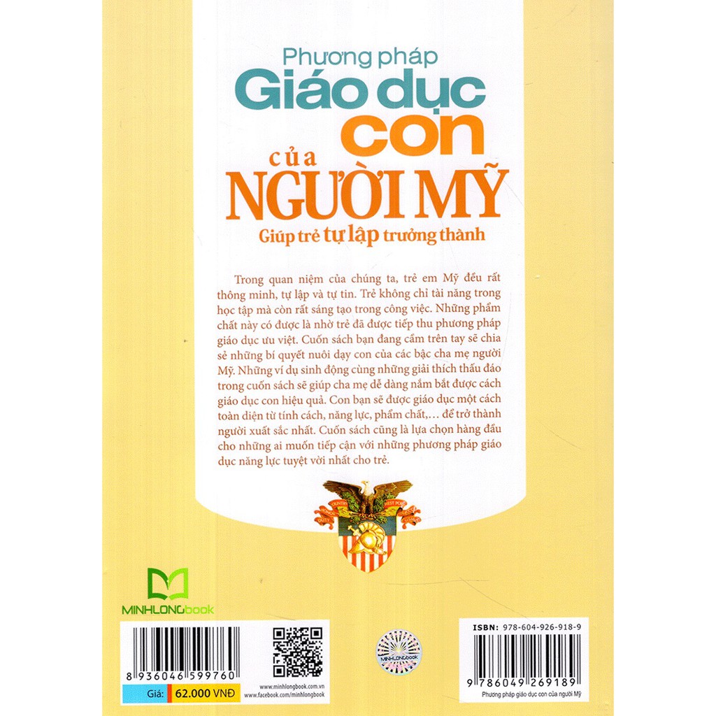 [ Sách ] Phương Pháp Giáo Dục Con Của Người Mỹ - Giúp Trẻ Tự Lập Trưởng Thành