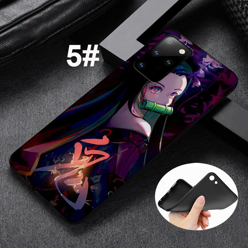 Samsung Galaxy S10 S9 S8 Plus S6 S7 Edge S10+ S9+ S8+ Soft Silicone Cover Phone Case Casing MD106 Demon Slayer Anime