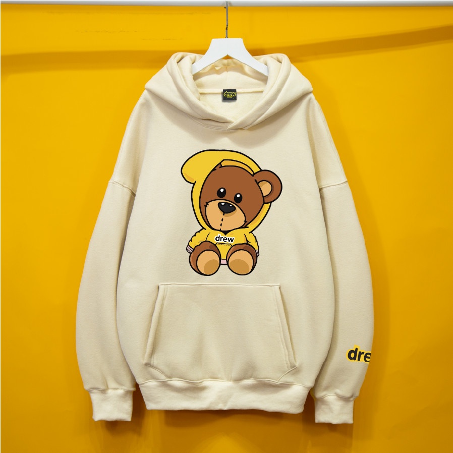 Áo Nỉ HOODIE Drew house Gấu Đội Mũ Hogoto shop , áo nỉ bông hoodie unisex nam nữ