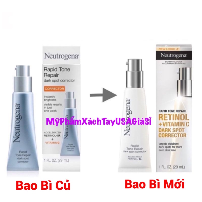 [HàngPháp]Kem Làm Mờ Thâm, Nám Đều Màu Da Neutrogena ‪Rapid Tone Repair Dark Spot Corrector 29ml