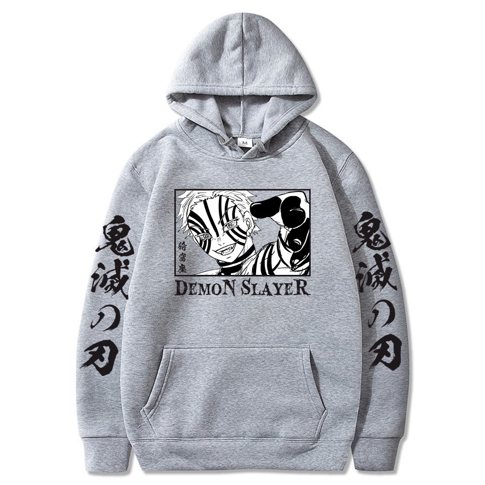 💥HOT💥 Áo Hoodie In Hình Anime Demon Slayer Rengoku Akaza Twelve Kizuki Phong Cách Harajuku 2022