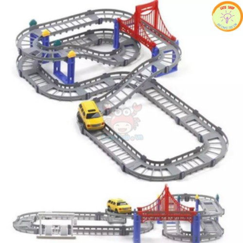Đồ chơi thông minh - Bộ đường ray ô tô lắp ráp đường đua dành cho trẻ em
