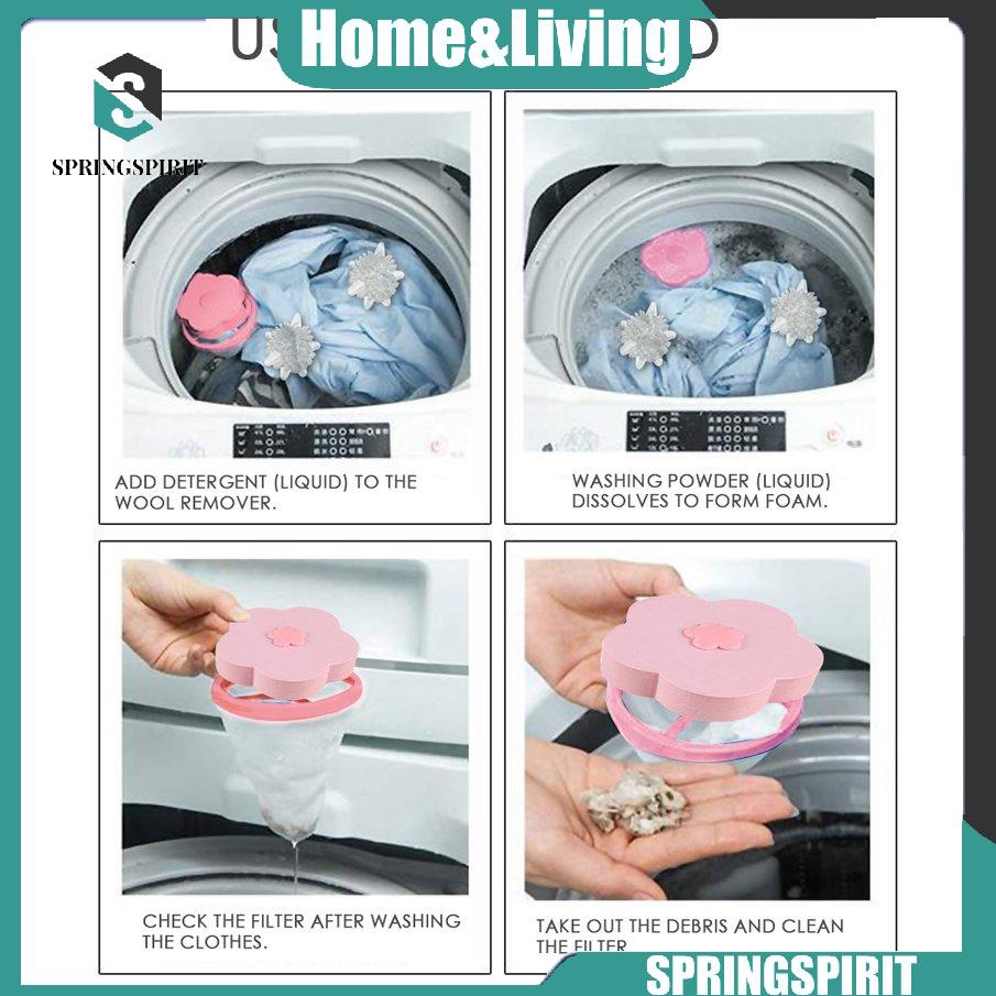 Túi Lọc Cotton Hình Bông Hoa Cho Máy Giặt