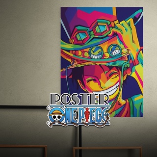 Tranh dán tường poster One Piece, chất liệu Decal, anime, tranh decor trang trí nhà cửa, nhiều size