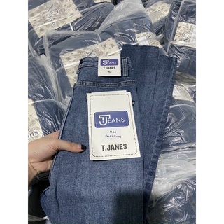 Quần jeans ôm cạp cao hack dáng màu siêu tây